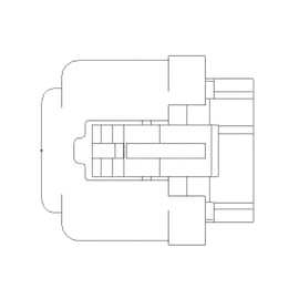 PAC 12191067 PLUG-16CAV,MICP100W,2X8,GY