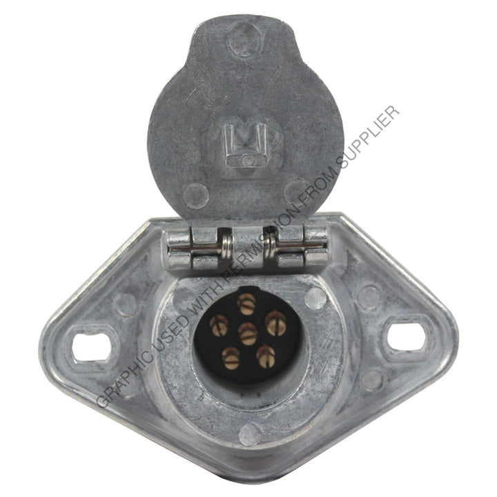 PHM 15 600 SOCKET 6 PIN MTLIC