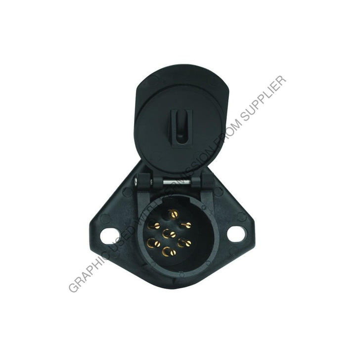 PHM 16 7242 STA-DRY SOCKET,7 WAY 2 HOLE BULLET SOLID