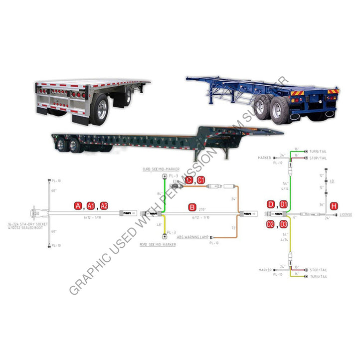 PHM 34 3000 156 TRAILER HARNESS