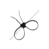 PHM 8 45194 CABLE TIES-DUAL CLAMP BLACK 19IN  25 PCS