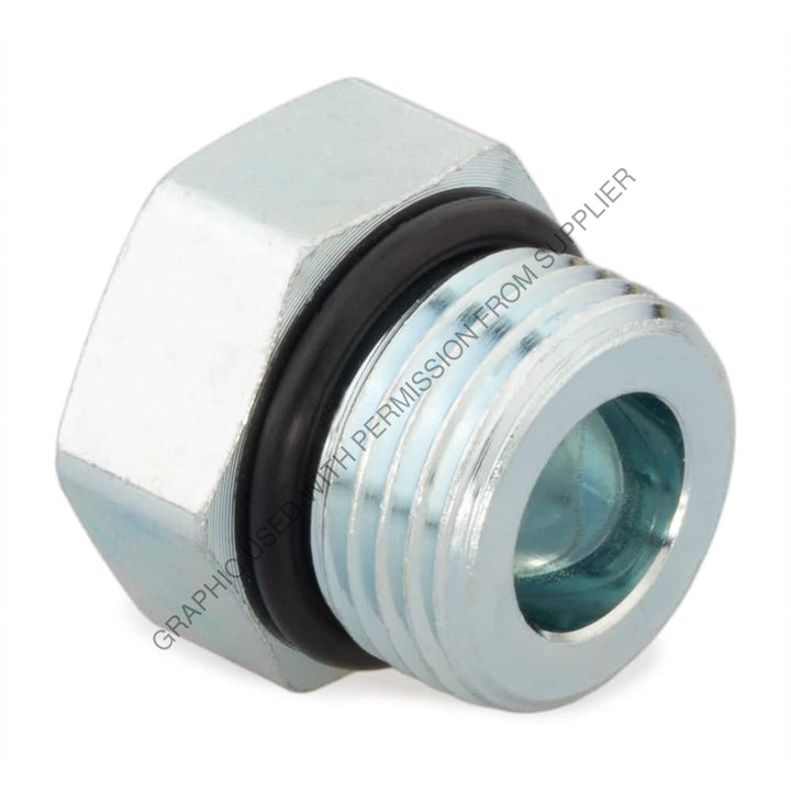 PH  6P5ON S FKM PLUG-9/16-18 HEX,ORNG