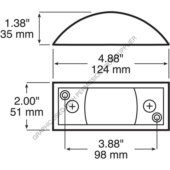 PMG M122R LIGHT - MARKER, RED VAN