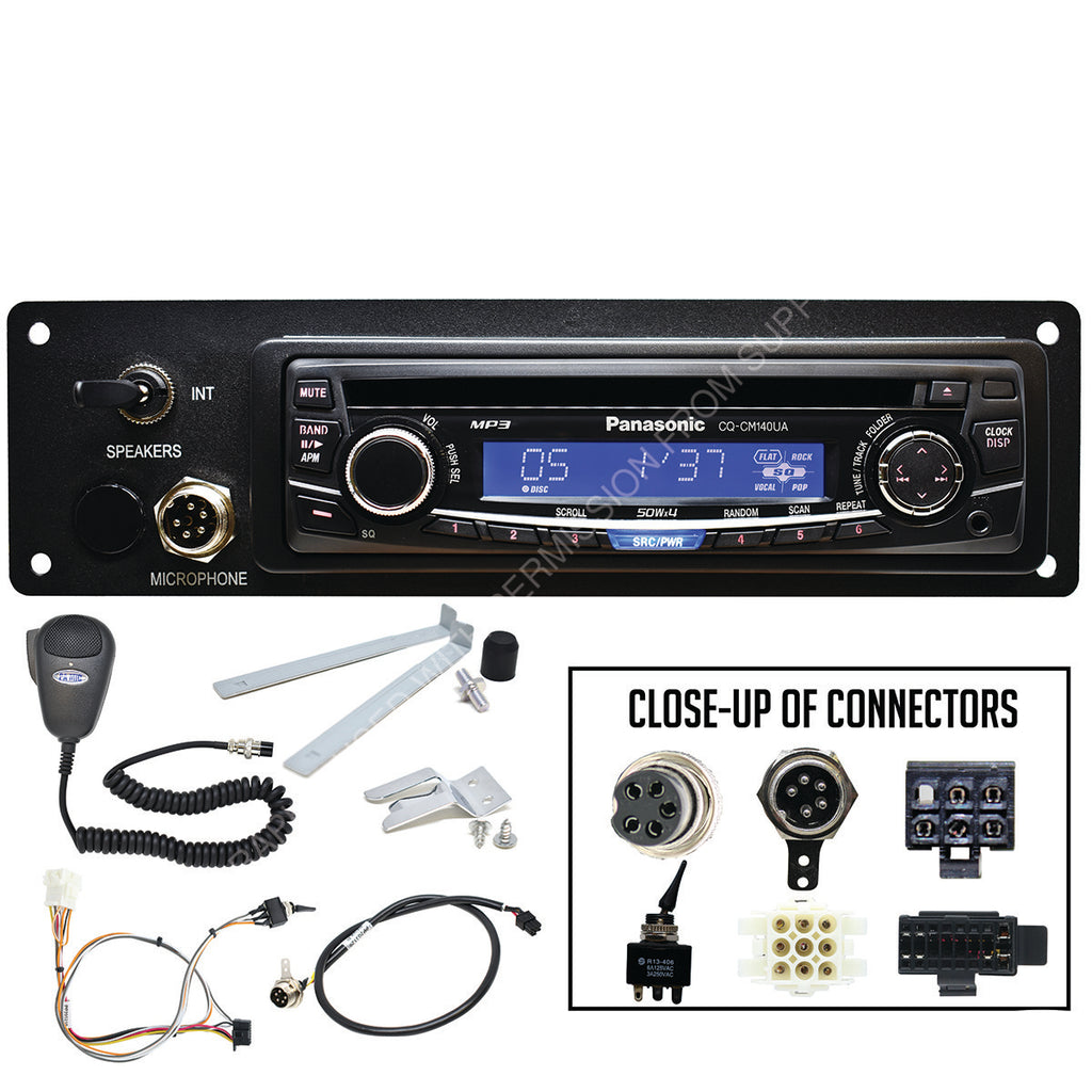 PSO PP105171 RADIO AM/FM/CD/PA W/ MOUNT PNL,INTL BUS