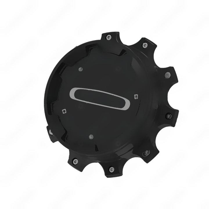 RAW 1900471BFCCC COVER-HUB,FRT,SBLK,F/L LOGO