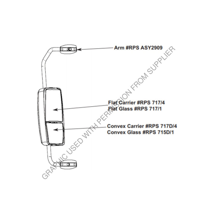 RPS ASY2909 PASSENGER SIDE ARM ASM