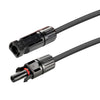 RS-100102 10 Gauge Solar Panel Extension Cable with Male and Female Solar Connector Ends (100 Feet Red & Black (Set))