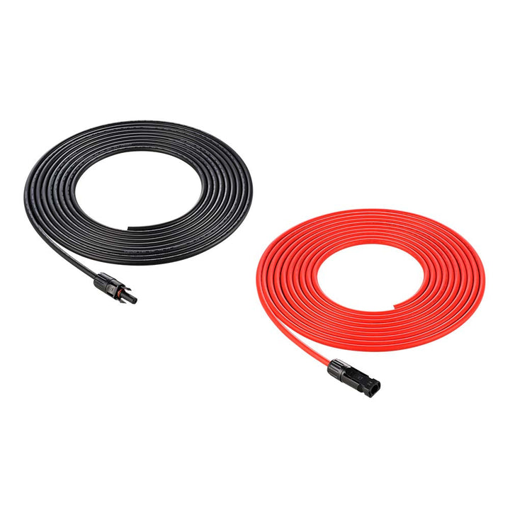 RS-20101 10 Gauge Extension Cable to Connect Solar Panel to Charge Controller (20 Feet Red & Black (Set))