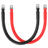 RS-4A4F5 4 Gauge 5/16” Battery Cables | Pair of 4AWG Red and Black Pure Copper Inverter Battery Cables with 5/16” Lugs (4 Feet Red & Black (Set))