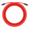 RS-50102 10 Gauge Solar Panel Extension Cable with Male and Female Solar Connector Ends (50 Feet Red & Black (Set))