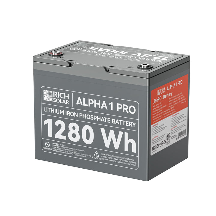RS-B121SP ALPHA 1 PRO | 12V 100Ah LiFePO4 Battery