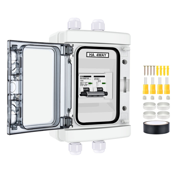 RS-CB2P40 3 Pole Outdoor Circuit Breaker Box (40A)
