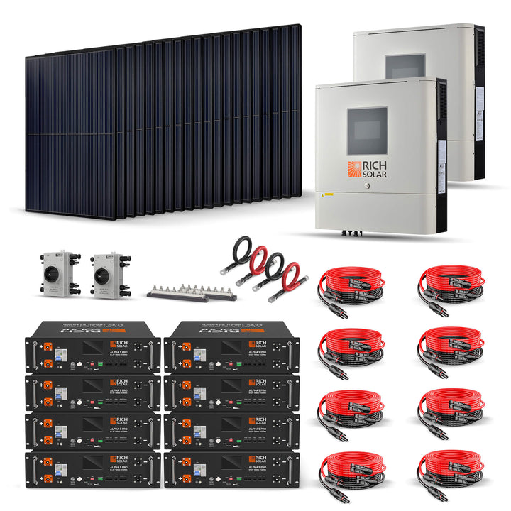 RS-CBK8000 8000W 48V-120/240VAC Solar Kit