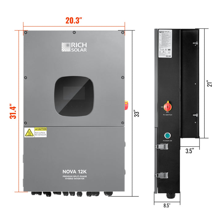 RS-H3048 NOVA 3K | 3000 Watt (3kW) 48 Volt Off-Grid Hybrid Solar Inverter