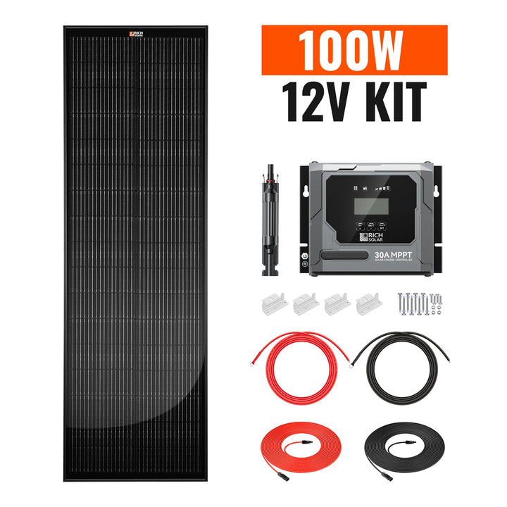 RS-M100BX MEGA 100 ONYX | 100 Watt Black Solar Panel
