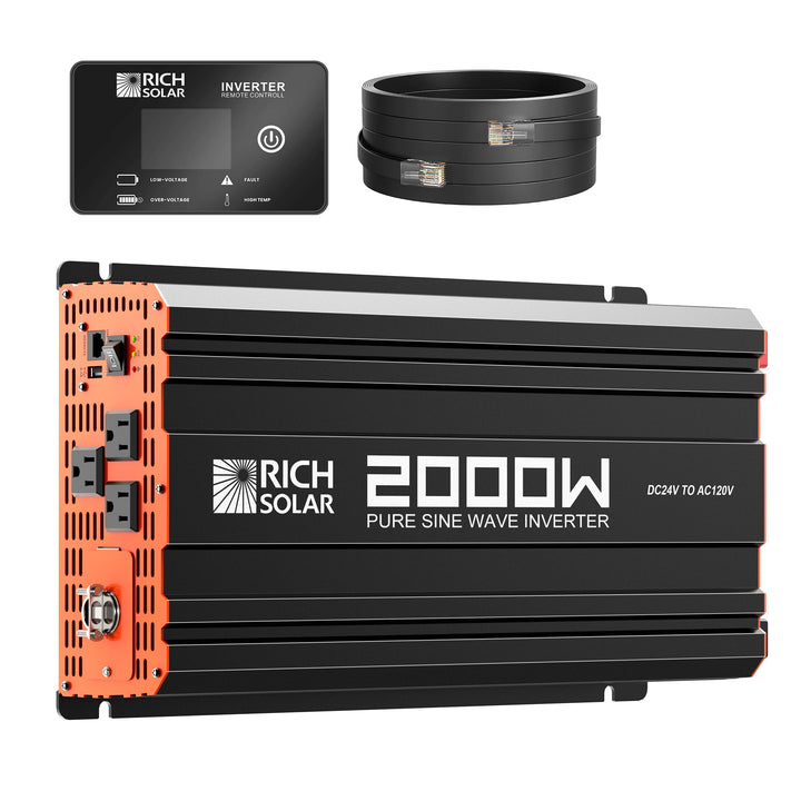 RS-V2P24 NOVA PURE MAX 2K | 2000 Watt (2kW) 24 Volt Industrial Pure Sine Wave Inverter