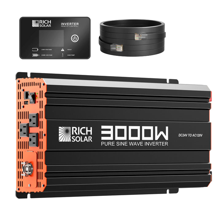 RS-V3P24 NOVA PURE MAX 3K | 3000 Watt (3kW) 24 Volt Industrial Pure Sine Wave Inverter