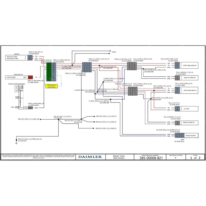 S85-00008-821 HARN,CHASSIS AFT,WS47,10/OBD16/GHG17