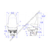 SET 189801FN633 SEAT-HERITAGE SILVER HB 20 15D BRN TUFF