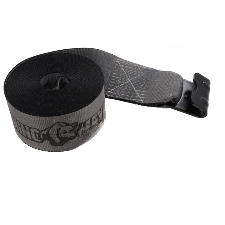 SHB 4630D3 STRAP,WINCH, 4" X 30 GRAY W/ABRSN CLIP