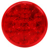 SIG 4058 LED SS S/T/T 4IN RND 10 DIODE LAMP, RED