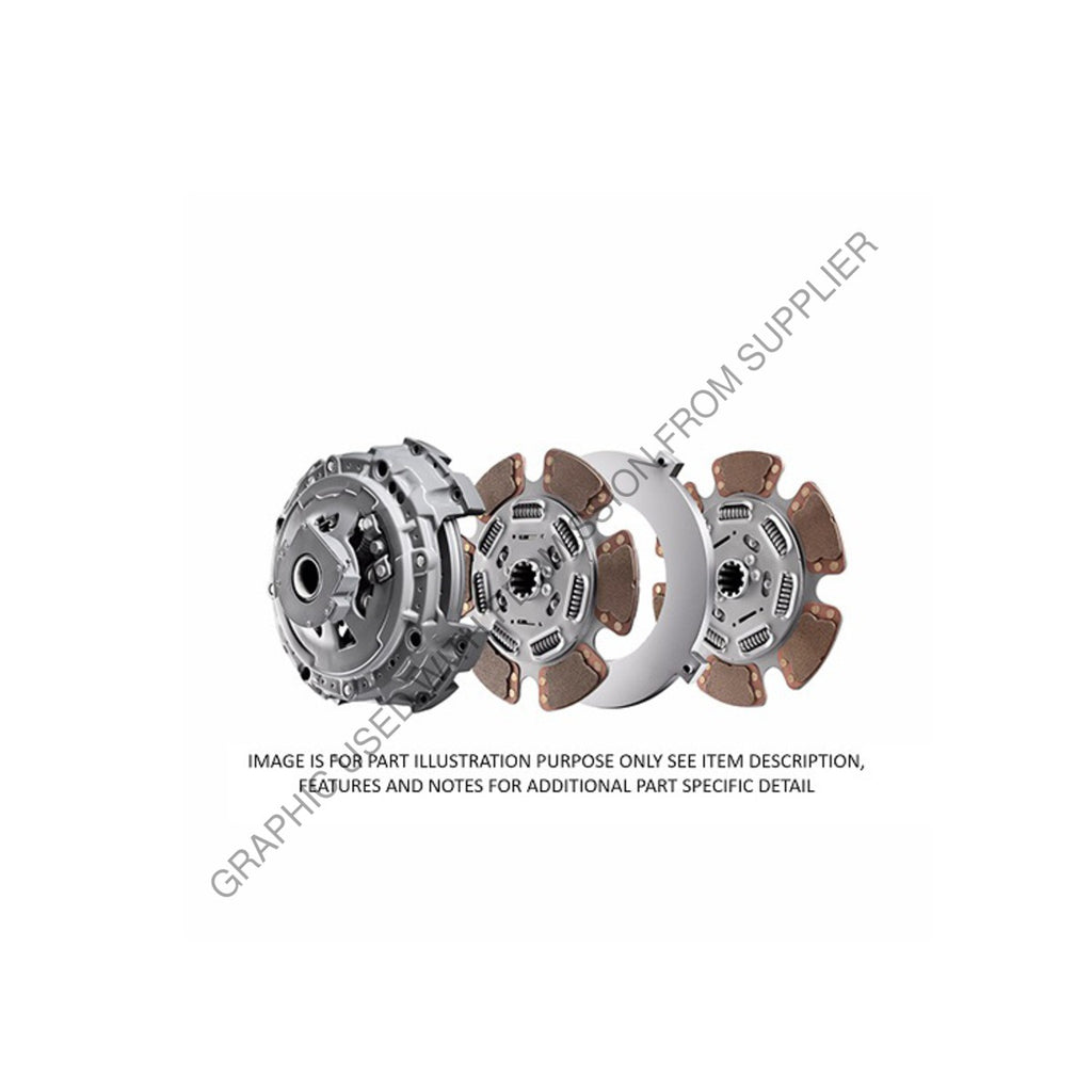 SP  108391 74AM CLUTCH  10 SPR, 1650 FT LB, 15.5 IN