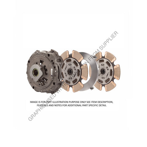 SP  108935 61MO CLTCH 2IN 10 SPLNE EP 15.5IN 2DISC REMAN