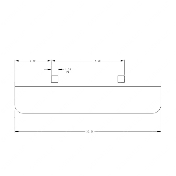TBB 105828 ASSEMBLY, PIVOT BLOCK/SUN VISOR, 6 X 30,