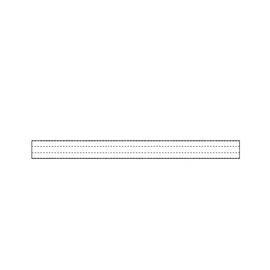 TBB 116744 RAIL SHOULDER 40 in. GRAY FB