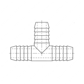 TBB 117881 A/C DRAIN HOSE, TEE FITTING