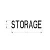 TBB 123009 DECAL STORAGE BLK 1 in. LETTER