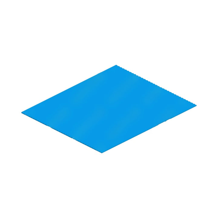 TBB 124695 FLOOR COVERING, ENTRANCE, RIBBED, BLUE,