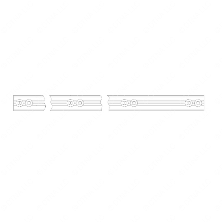 TBB 125072 ALUMINUM EXTRUSION LOW STEP