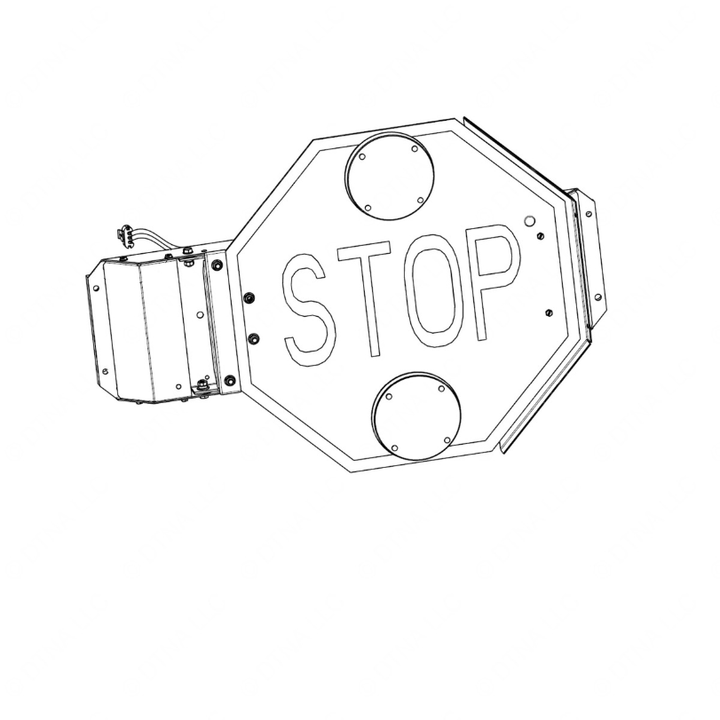 TBB 125953 STOP ARM ASM AIR FRT STD LIGHTS