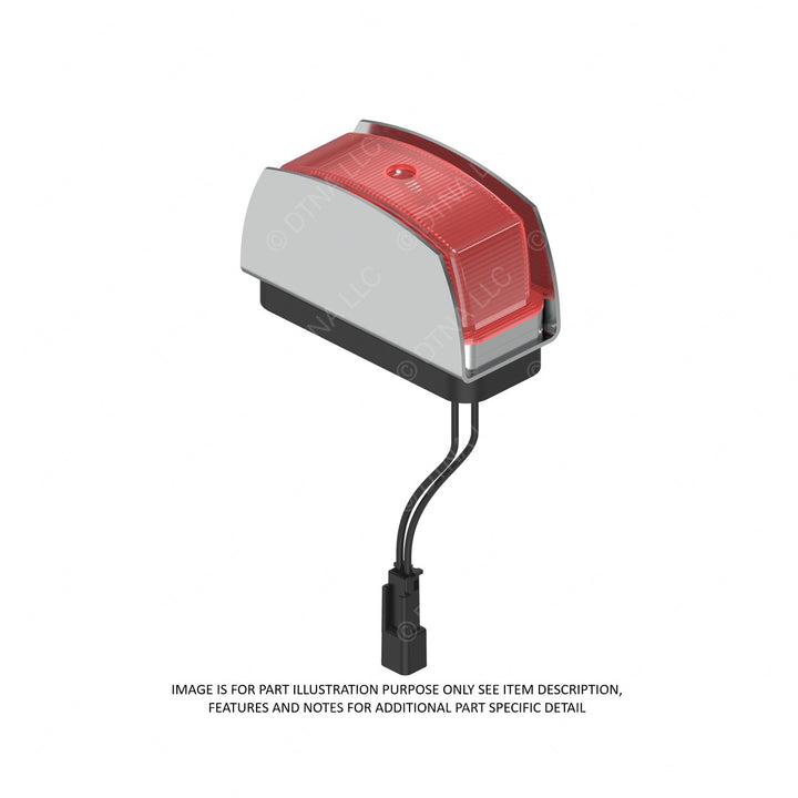 TBB 128743 LIGHT ASY RED ARMORED 4CP NO CONN