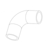 TBB 129858 HOSE-BLUE STRIPE,90 DEG ELBOW,1.75 ID.,