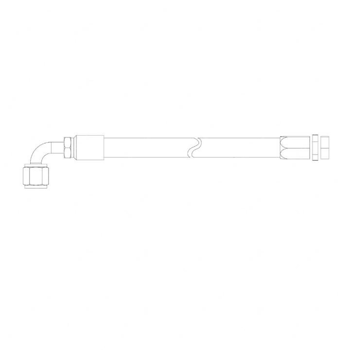 TBB 130436 AIR COMPRESSOR DISCHARGE HOSE,97 LONG,