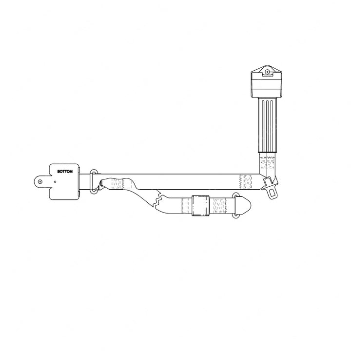 TBB 130760 DR SEAT BELT ELR/ALR W/SHOULDER ADJ