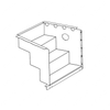 TBB 131035 STEPWELL ASM, 8.75 RISERS, LED, AG2 ENTR