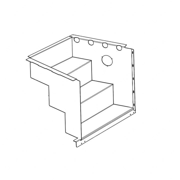 TBB 131035 STEPWELL ASM, 8.75 RISERS, LED, AG2 ENTR