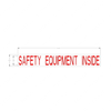 TBB 131801 LABEL SAFETY EQUIPMENT 2IN. RED