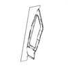 TBB 131917 EXTERIOR VISION PANEL, TRIMMED FOR SRW,