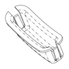 TBB 133128 LATCH POCKET, FUEL RECESS CUP