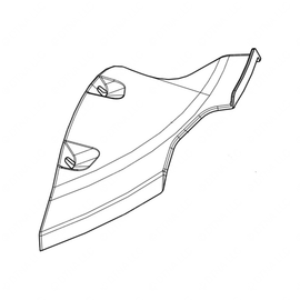 TBB 133952 TRIM COVER, LEFT SIDE