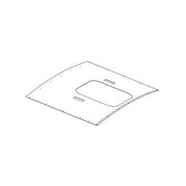 TBB 136666 HEADLINER 40IN ASCT DOME LIGHT HATCH