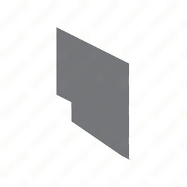 TBB 137057 REAR SIDE SHEET, 1 WDO, RS, PLAIN,20 GA.