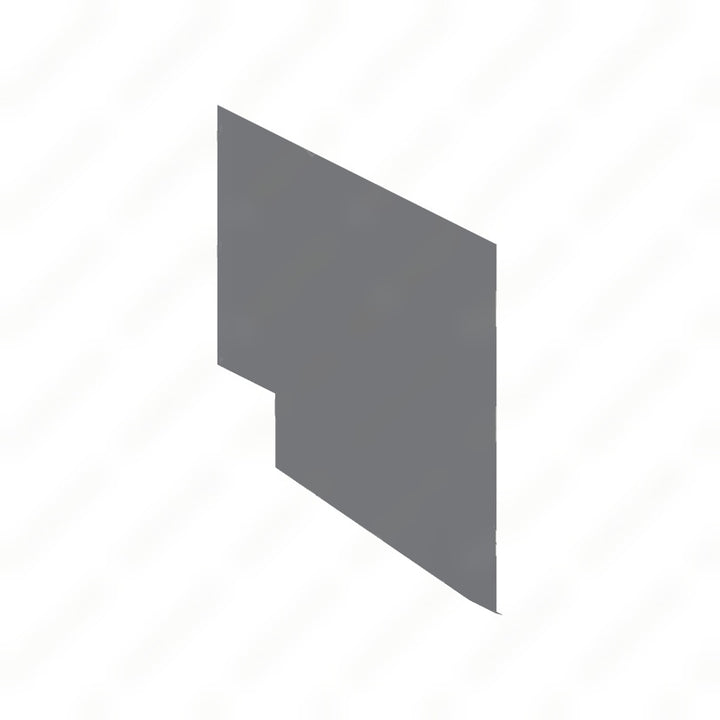 TBB 137057 REAR SIDE SHEET, 1 WDO, RS, PLAIN,20 GA.