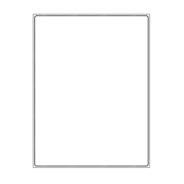 TBB 137224 WINDOW TRIM STAT GLASS 50IN SIDE DOOR