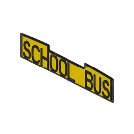 TBB 137895 DESTINATION WINDOW REAR C2 SCHOOL BUS