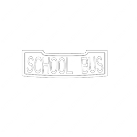 TBB 137920 DESTINATION WINDOW FRT C2 SCHOOL BUS